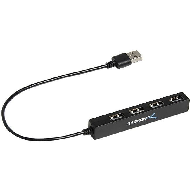 Sabrent 4 Port Portable USB 2.0 Hub (9.5? cable) (HB-MCRM)