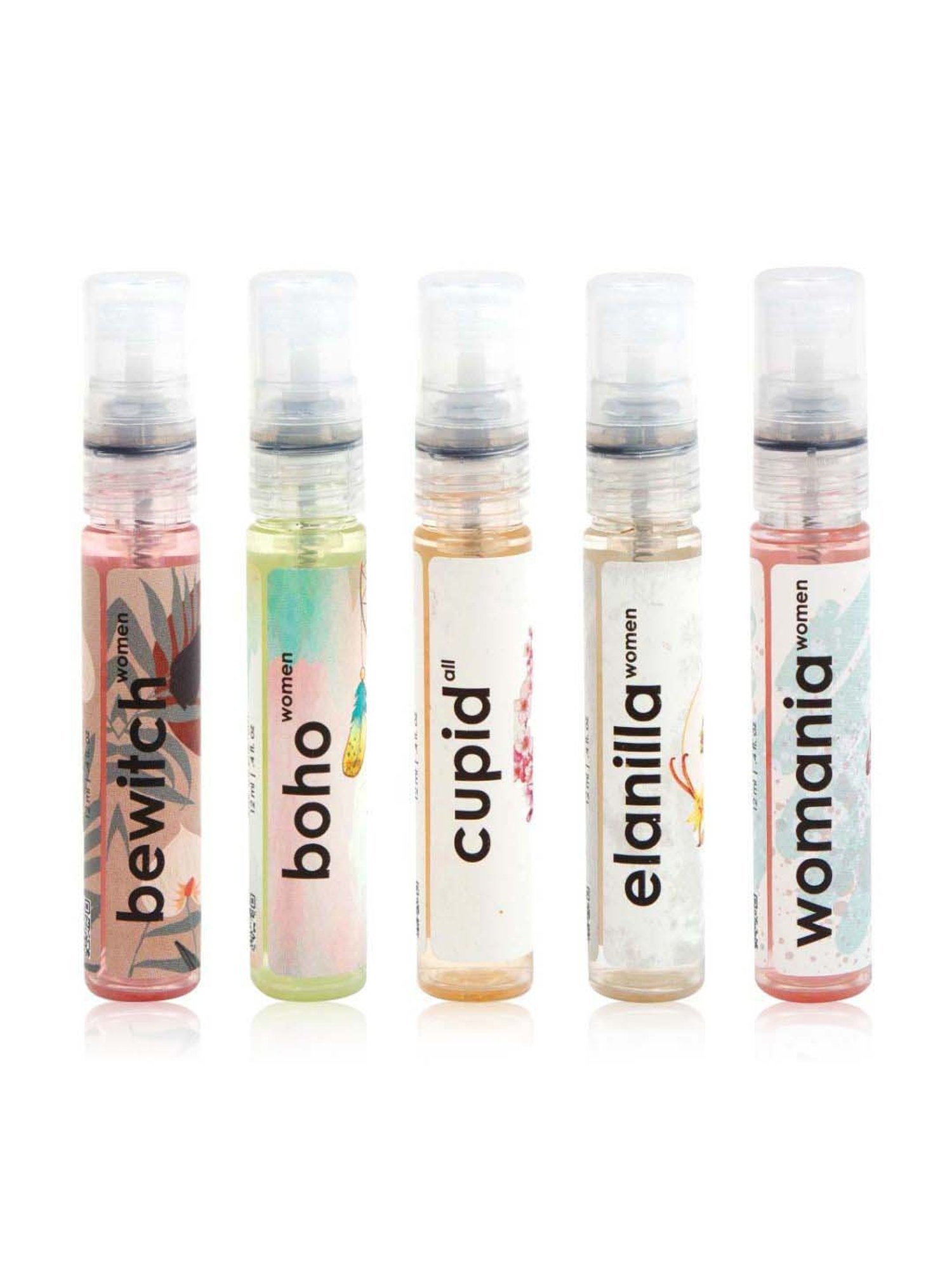 Adiveda Natural Perfume Trial Set of 5 For Women