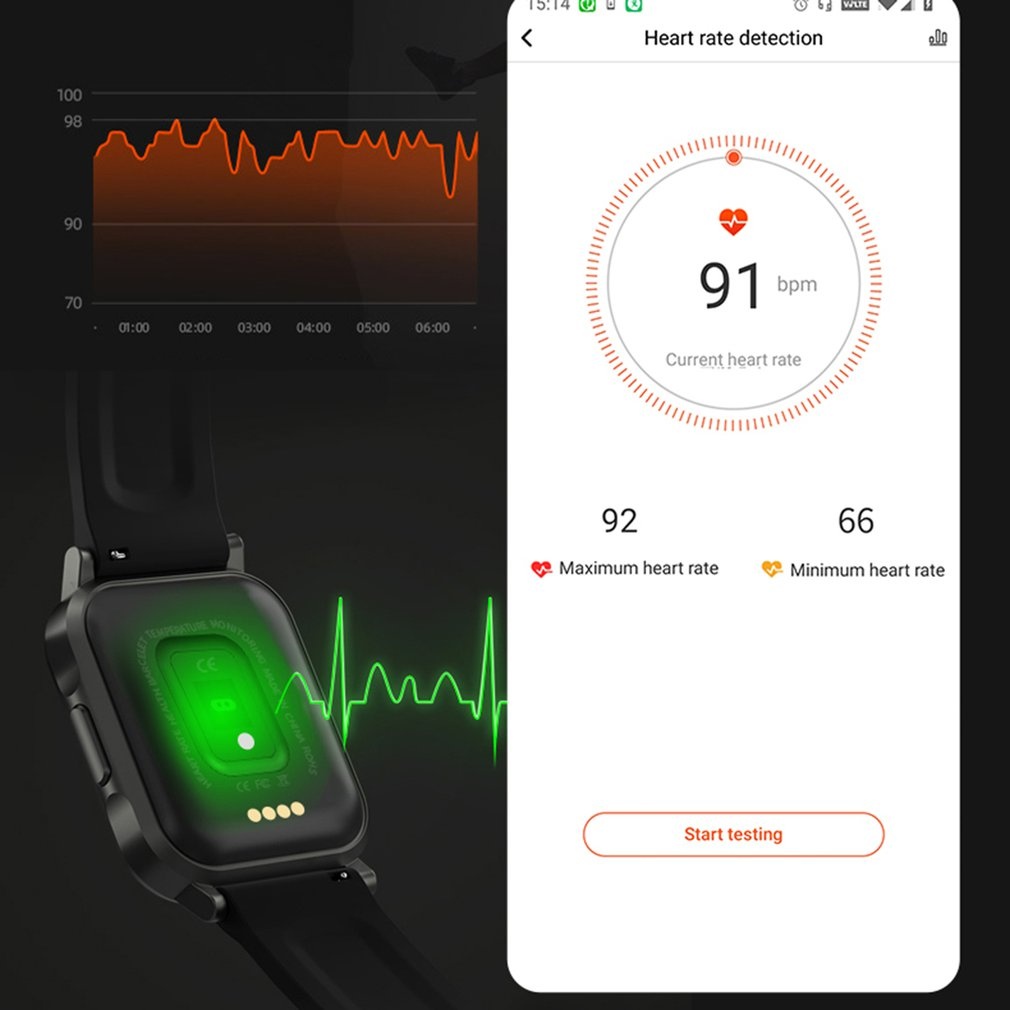 TM02 1.7 Inch Sports Smart Watch Music Player Wireless Communication Waterproof MP3 Player Smart Watch,1.7 inch,black