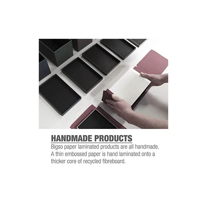 Oskar Letter Box, Canvas-Like Paper-Laminated Fiberboard with Leather Handle, Dark Brown, 3 3 x 10 2 x 13 8 Inches