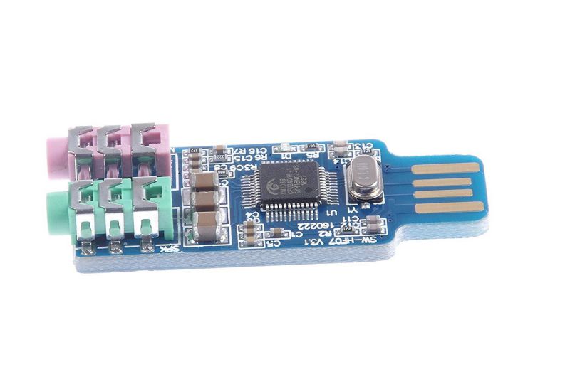 KNACRO Free Driver USB Sound Card CM108 USB Sound Card chip