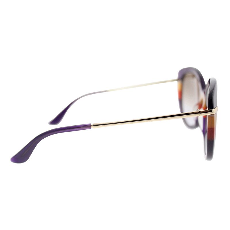 Salvatore Ferragamo  506 Womens Cat-Eye Sunglasses Violet Orange 55mm