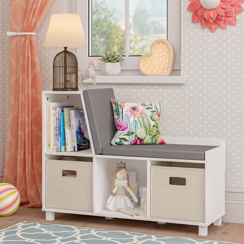 Book Nook Kids' Storage Bench with Cubbies - RiverRidge