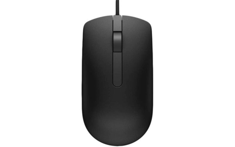 Dell-IMSourcing DS Optical Mouse - MS116 - Black - Optical - Cable - Black - USB - 1000 dpi - Scroll Wheel - 2 Button(s)