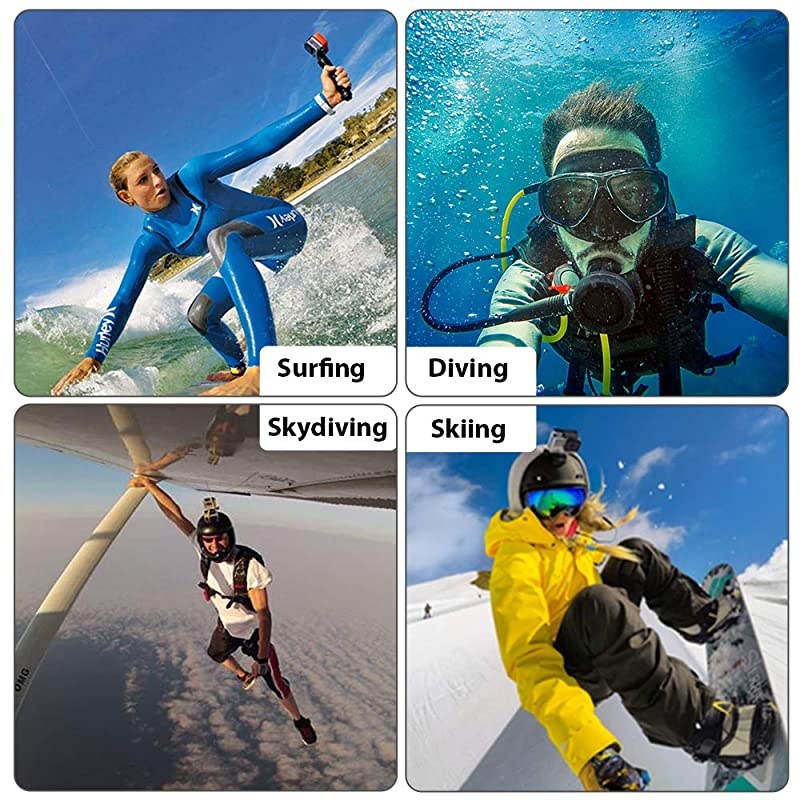 Waterproof Housing Shell for GoPro HERO7 WhiteSilver Diving Protective Housing Case 45m with Anti Fog and Bracket Accessories for Go Pro Hero 7 WhiteSilver Action Camera