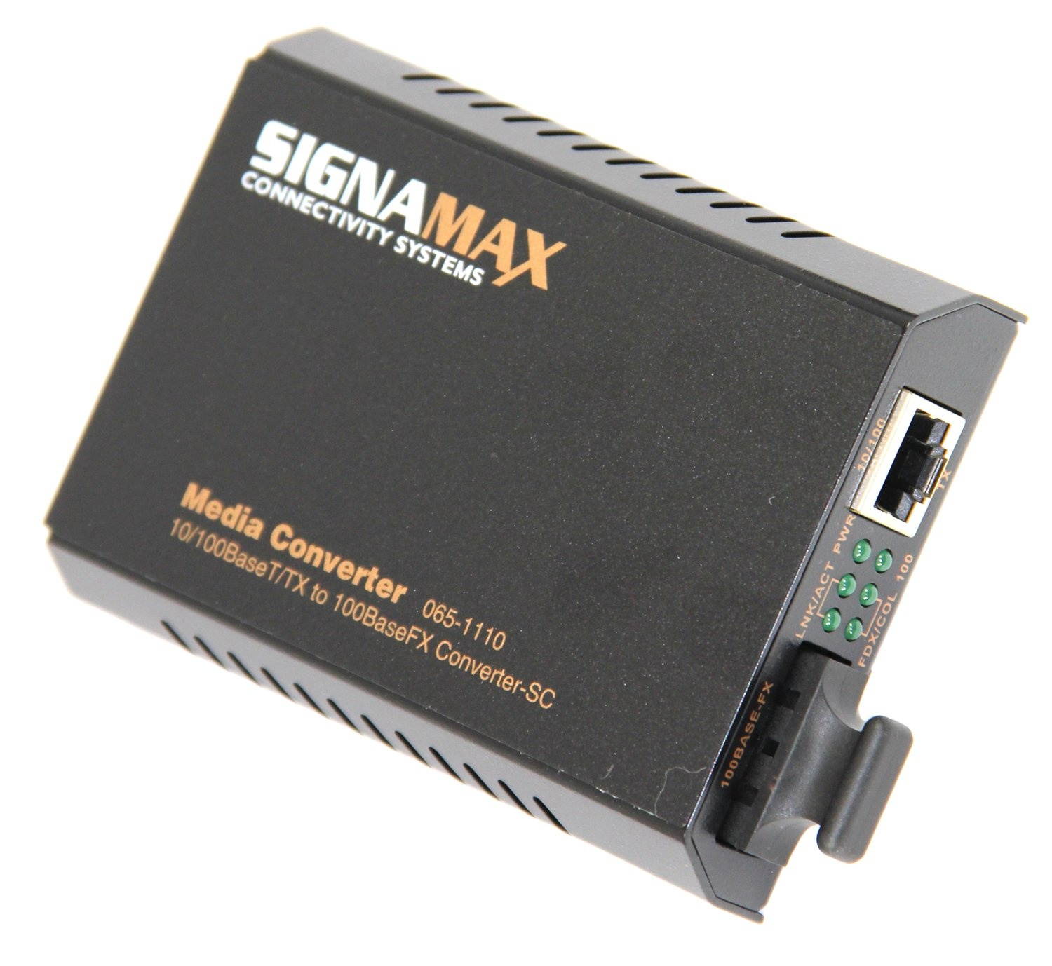 SignaMax 10/100BaseT/TX to 100BaseFX Media Converter, Multimode/SC, 2km