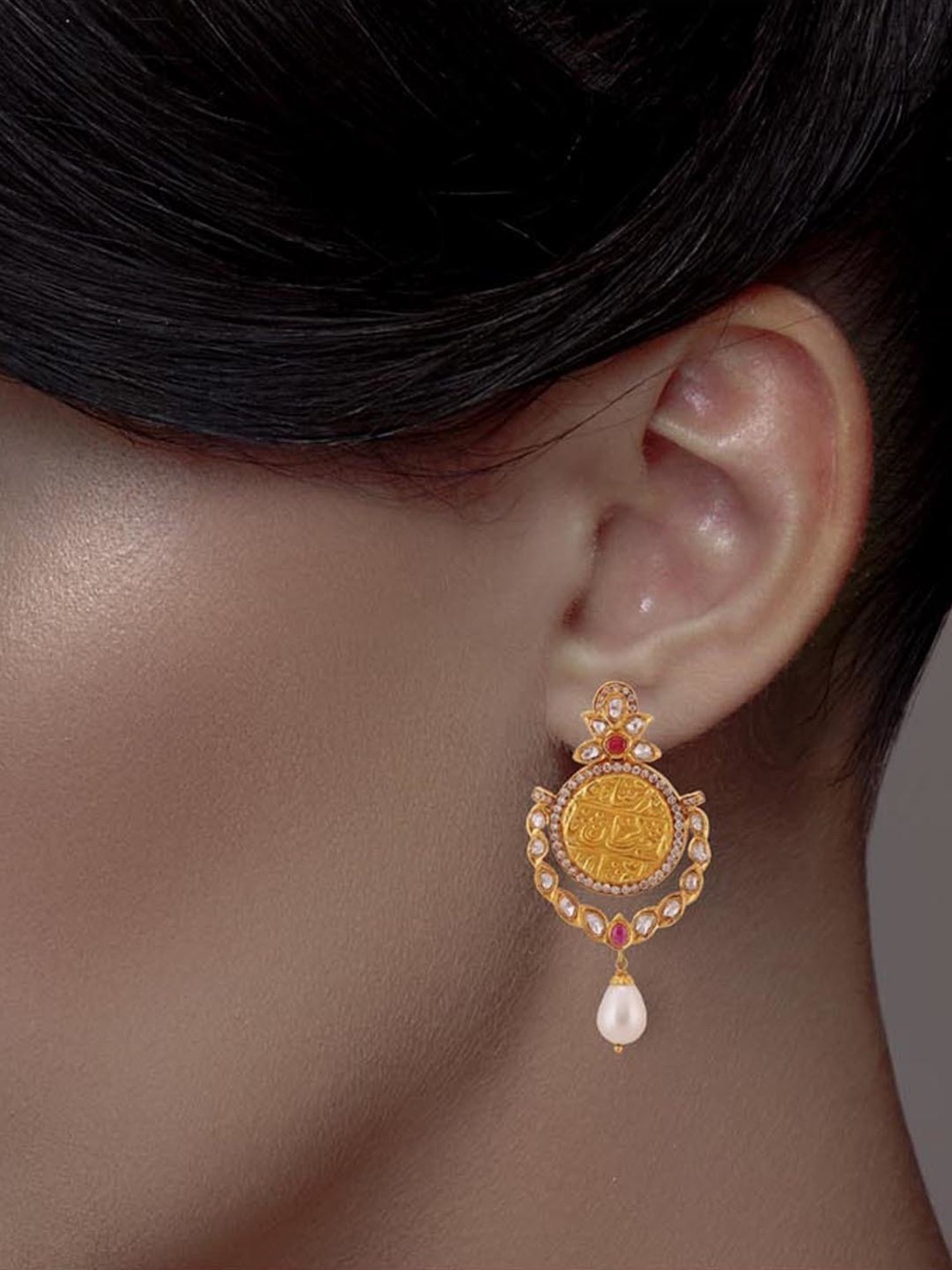 CKC 22k Gold Heritage Earrings for Women