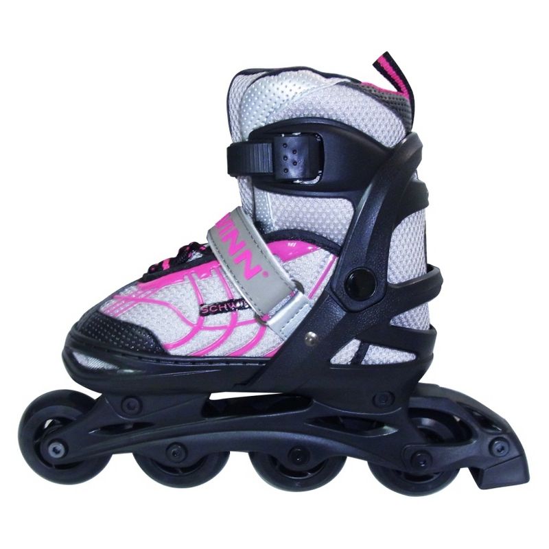 Schwinn Girls' Adjustable Inline Skate (5-8) - Black/Pink