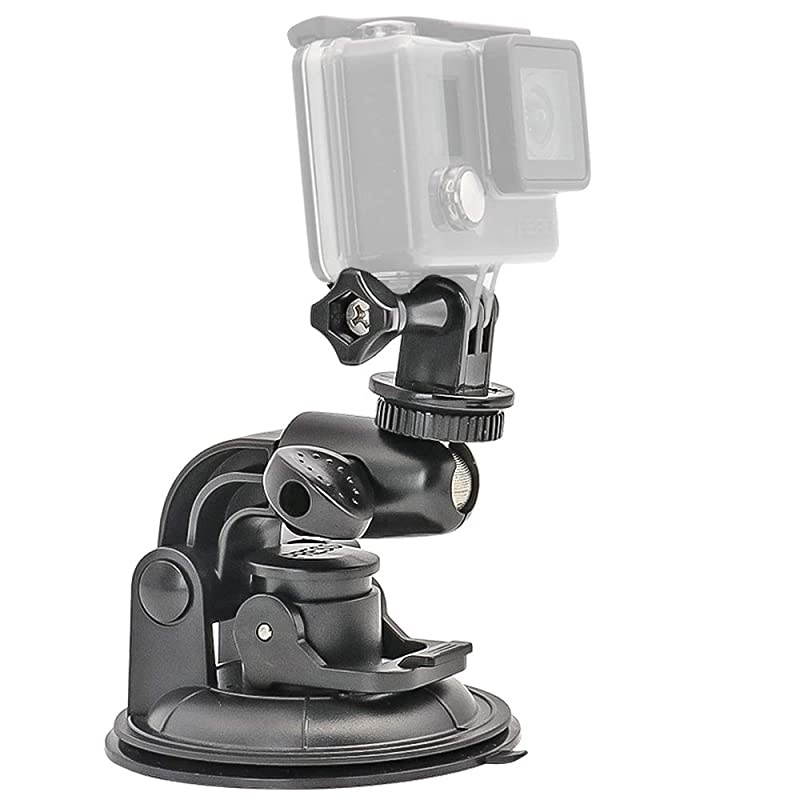 Duty Camera Car Windshield Mount with 1420 Adapter for GoPro Hero Series and All Cameras