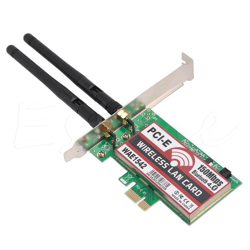 150M Wireless PCI-E PCI Express Card Bluetooth 4.0 WIFI Network LAN Ethernet NIC