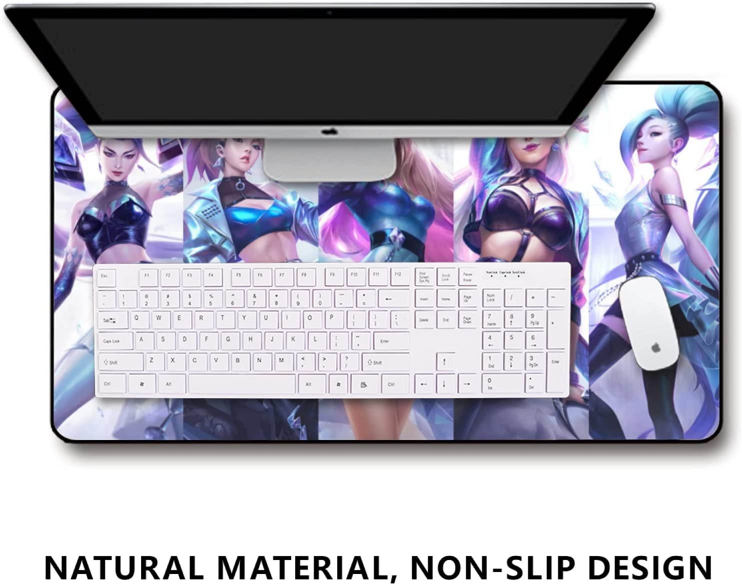 KDA Mouse Pad 15.8x29.5 in Multipurpose Comfortable Waterproof Mousepad Desk Mat for Gamer Office Home