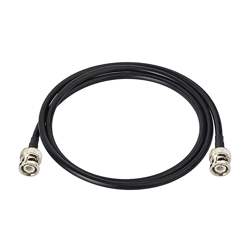 BNC Male to BNC Male RG58 50 Ohm Coaxial Jumper Cable 1m 3 feet for CB Radio Ham Radio Amateur Mobile Radio Police Scanner Patch Panel Rack Mount Oscilloscope Scope Signal Function Generator