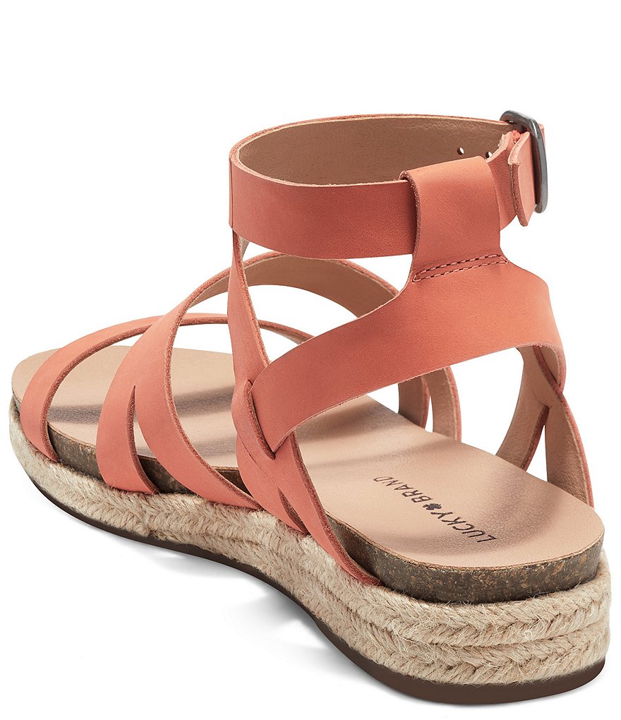 Lucky Brand Glaina Nubuck Espadrille Sandals