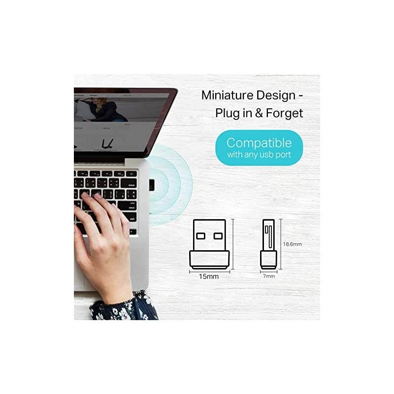 Nano AC600 USB Wifi AdapterArcher T2U Nano 24G5G Dual Band Wireless Network Adapter for PC Desktop Mini Travel Size Supports Windows 10 81 8 7 XP Mac OS X 1091014