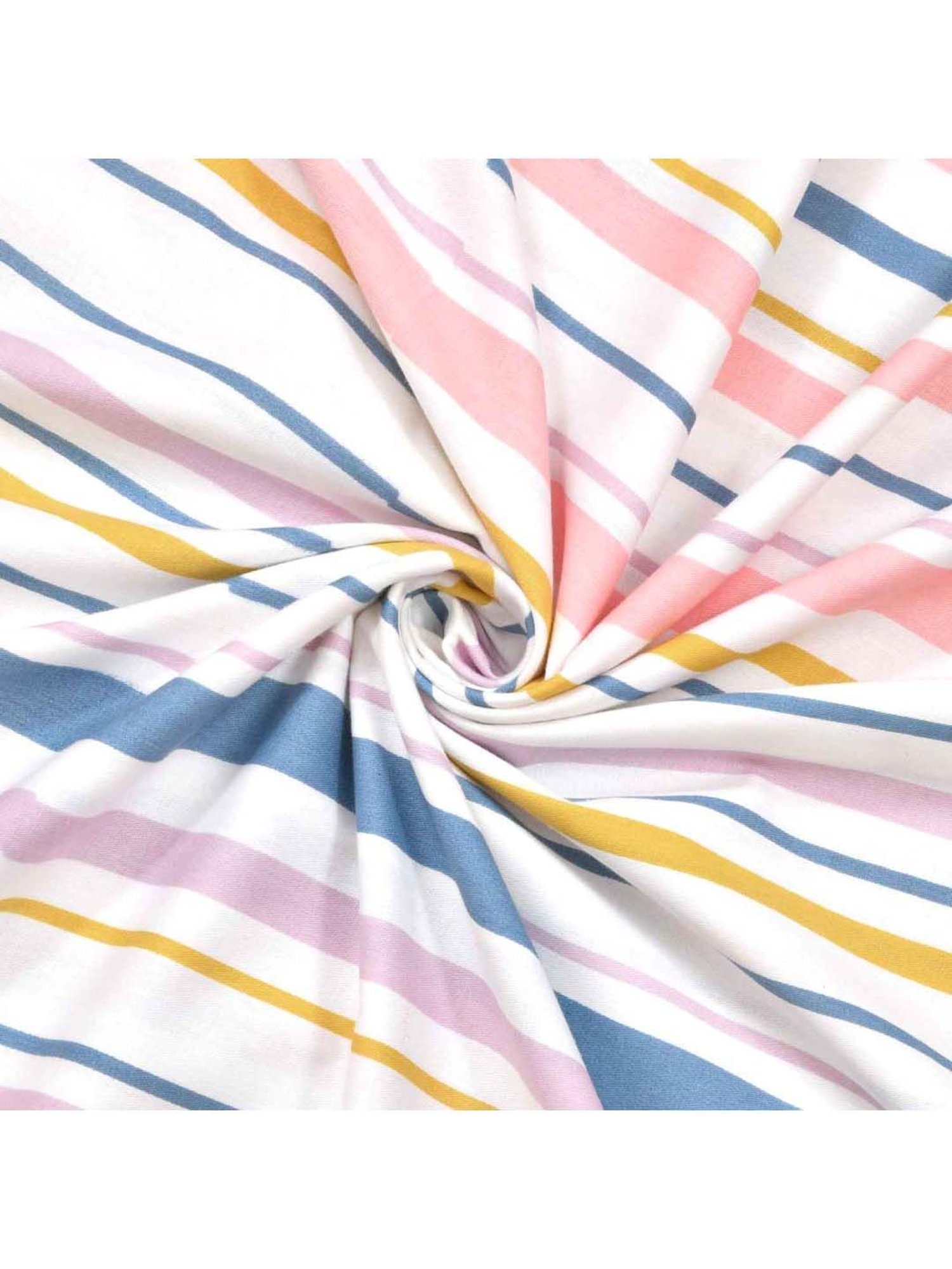 Haus & Kinder Multicolor Cotton 186 TC King Bedsheet with 2 Pillow Covers