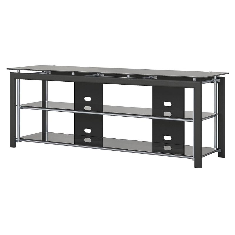 65" Midnight Mist TV Stand for Flat Screens Black - Bush Furniture