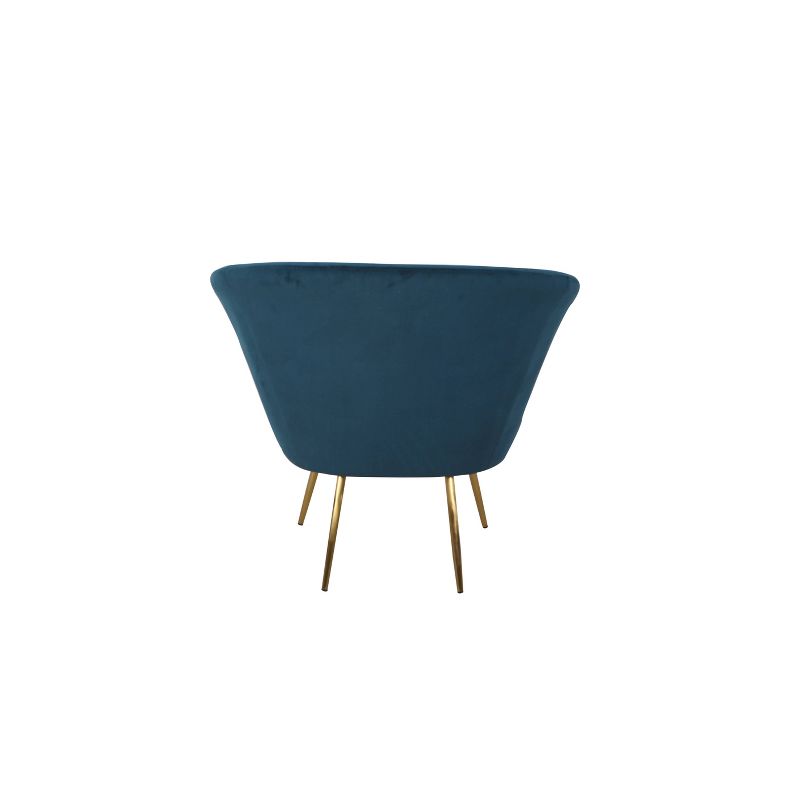 Ashby Accent Chair Textured Velvet Navy - HomePop