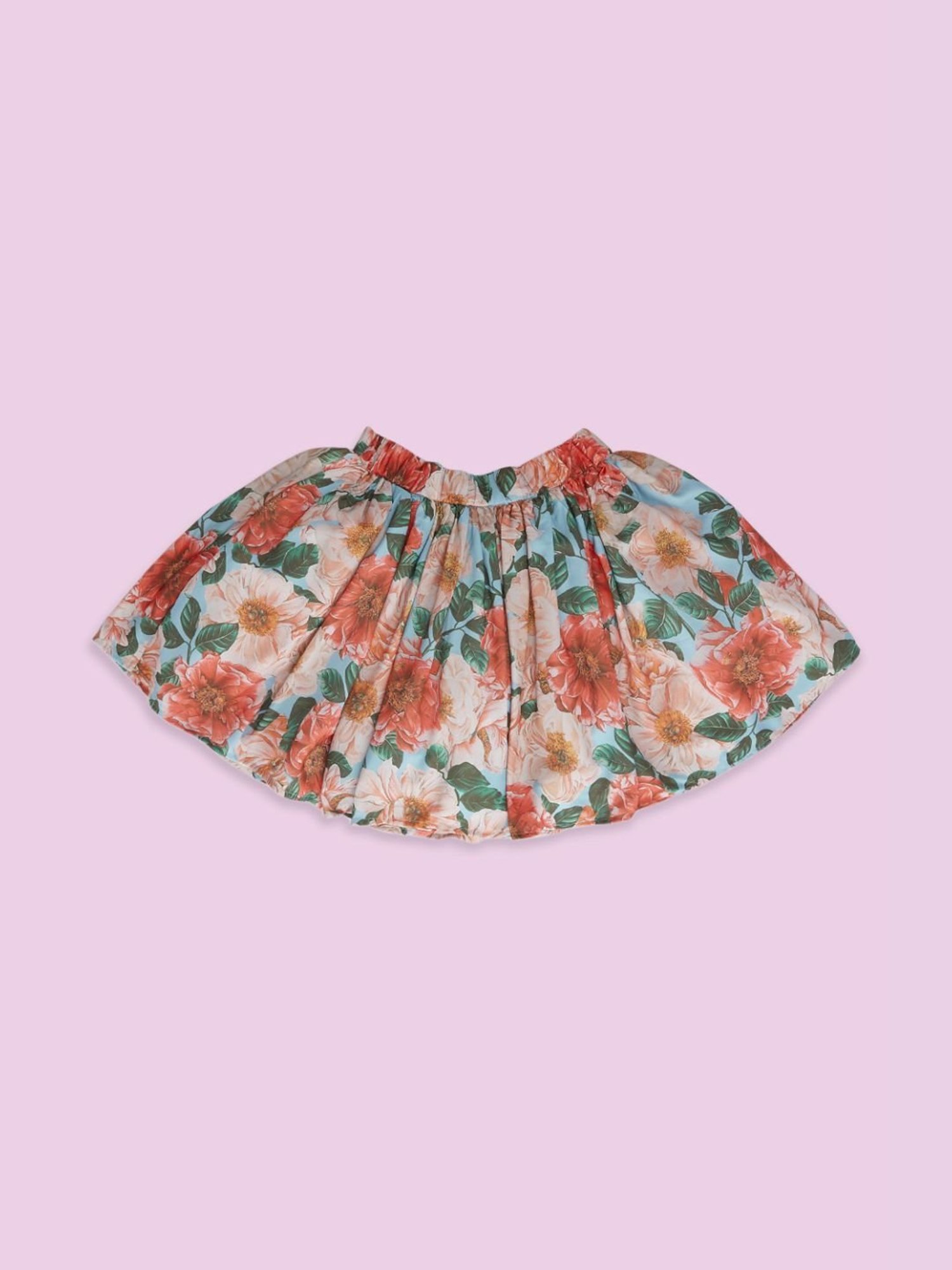A Little Fable Kids Multicolor Solid Skirt
