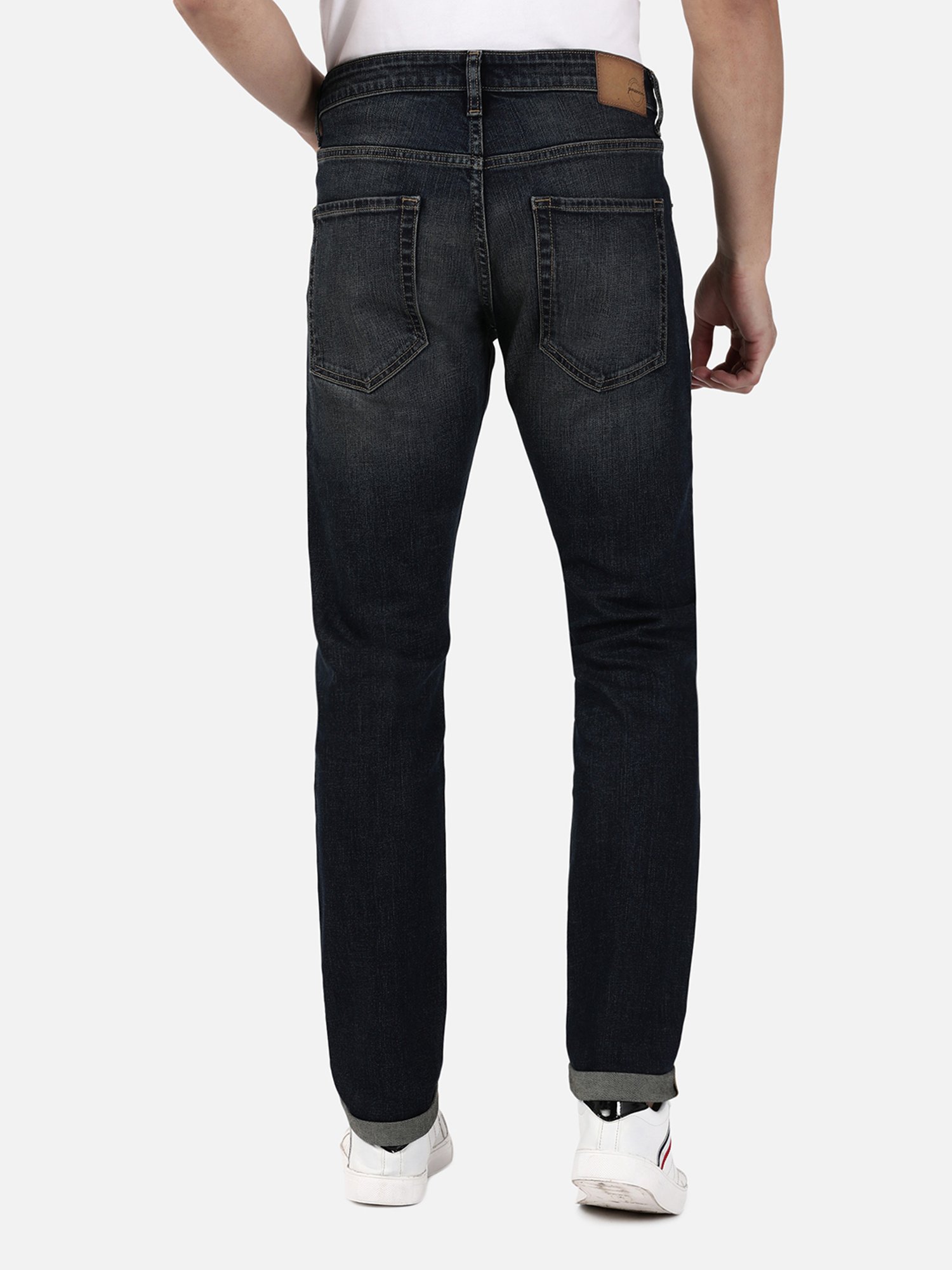 Passion Dark Blue Slim Fit Lightly Washed Jeans