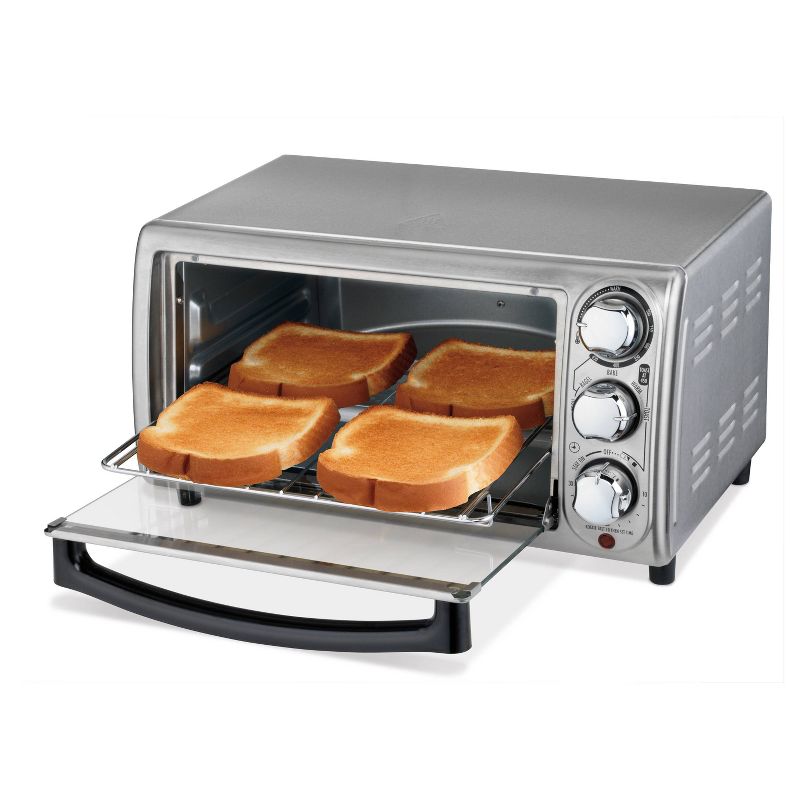 Hamilton Beach 4 Slice Toaster Oven - Stainless Steel 31401