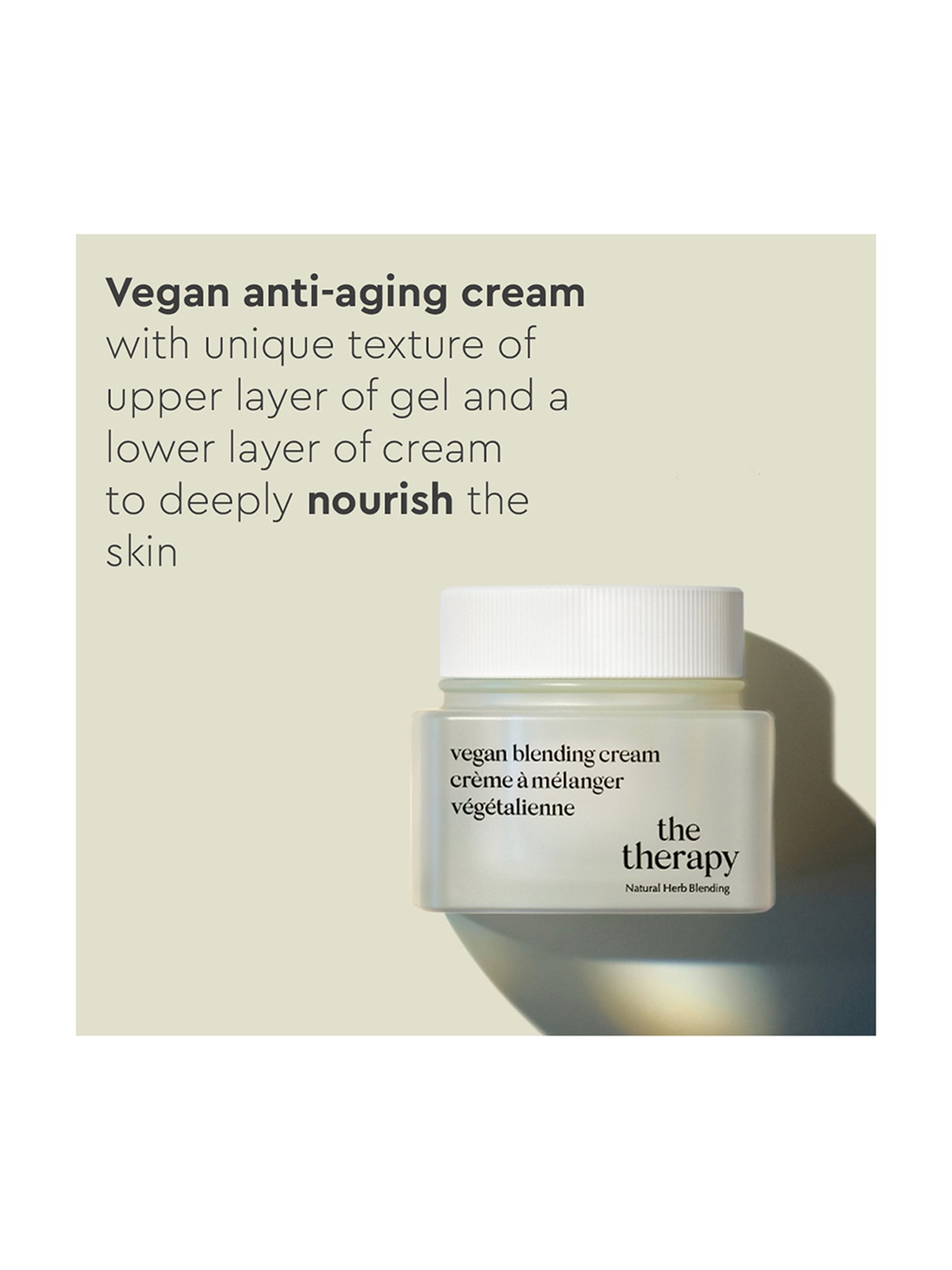 The Face Shop Therapy Organic Vegan Blending Cream - 60 ml