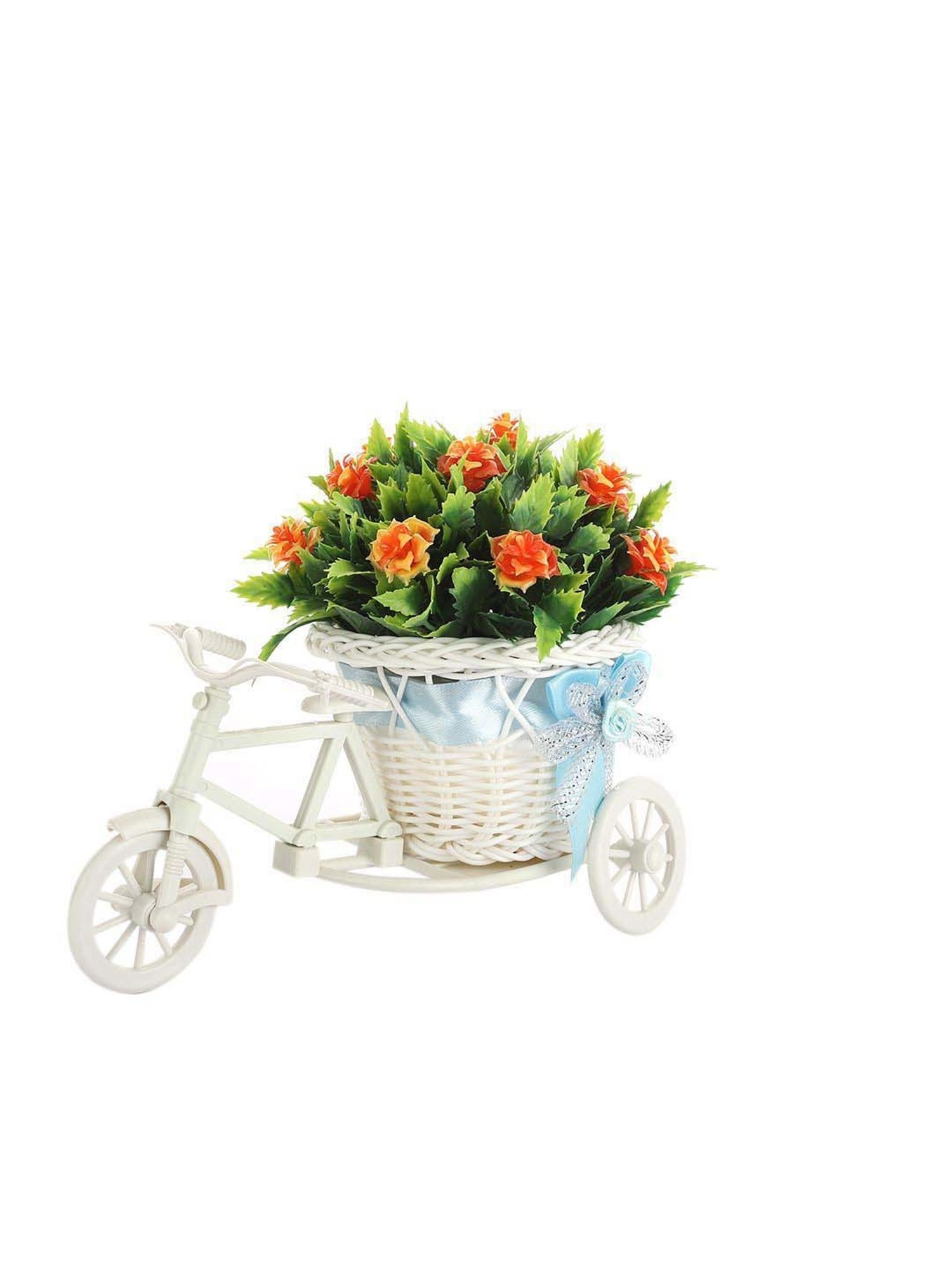 Foliyaj Multicolor Plastic Rickshaw Plant With Shemrock Leaves