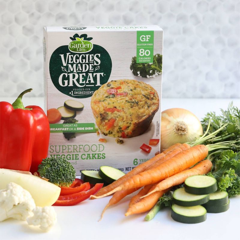 Garden Lites Veggies Made Great Frozen Superfood Veggie Cakes - 12oz/6ct