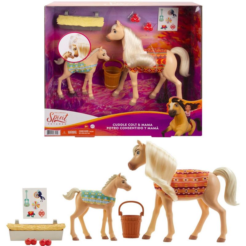 Spirit Untamed Cuddle Colt & Mama Animal Figure & Accessories
