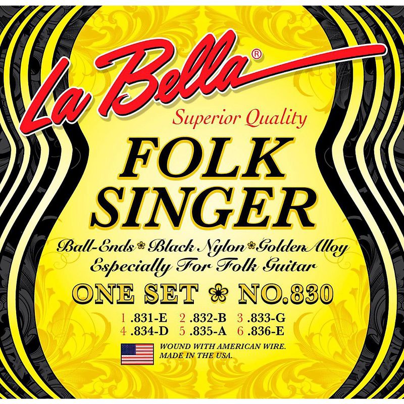 LaBella 830 Folksinger Nylon Guitar Strings