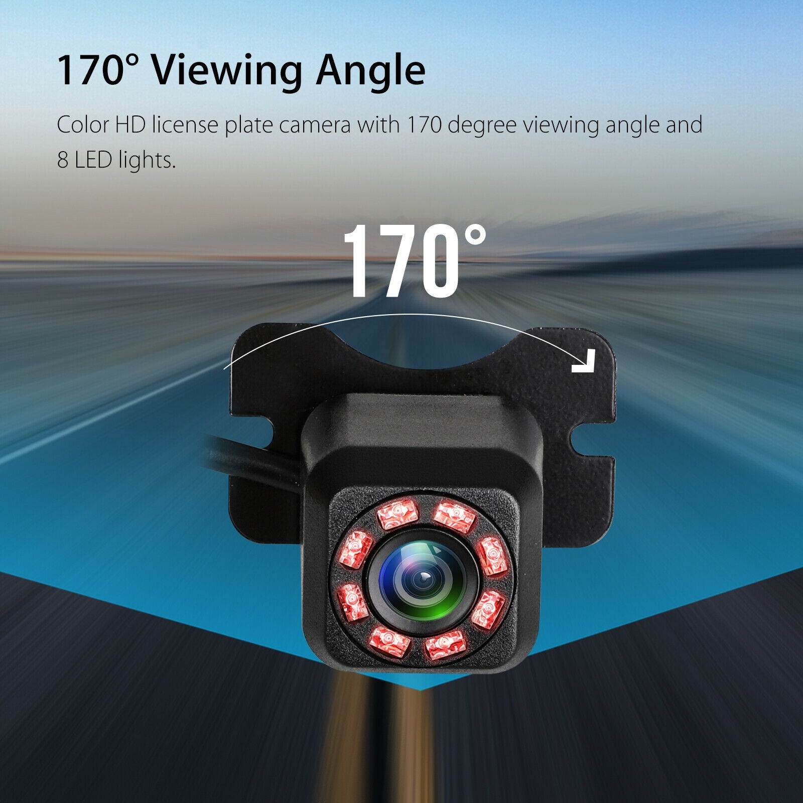 Wireless Car Backup Camera Rear View Parking Kit W/ 4.3" Monitor Night Vision