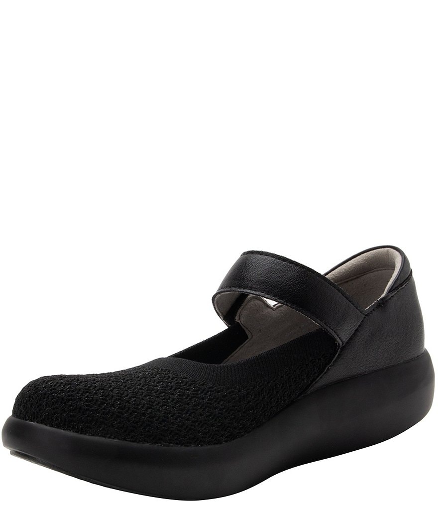 Alegria Olivia Stretch Knit Flatform Mary Janes
