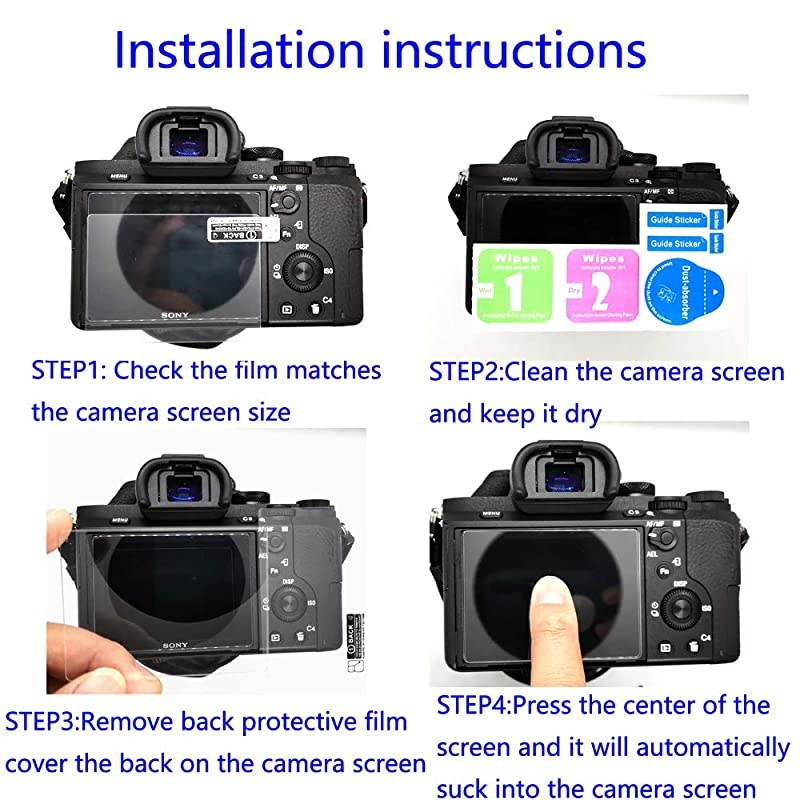 XS10 Screen Protector Compatible for Fujifilm XS10 XT30 XT20 XT10 Camera 2 Pack  9H Tempered Glass DSLR Camera Protective Film