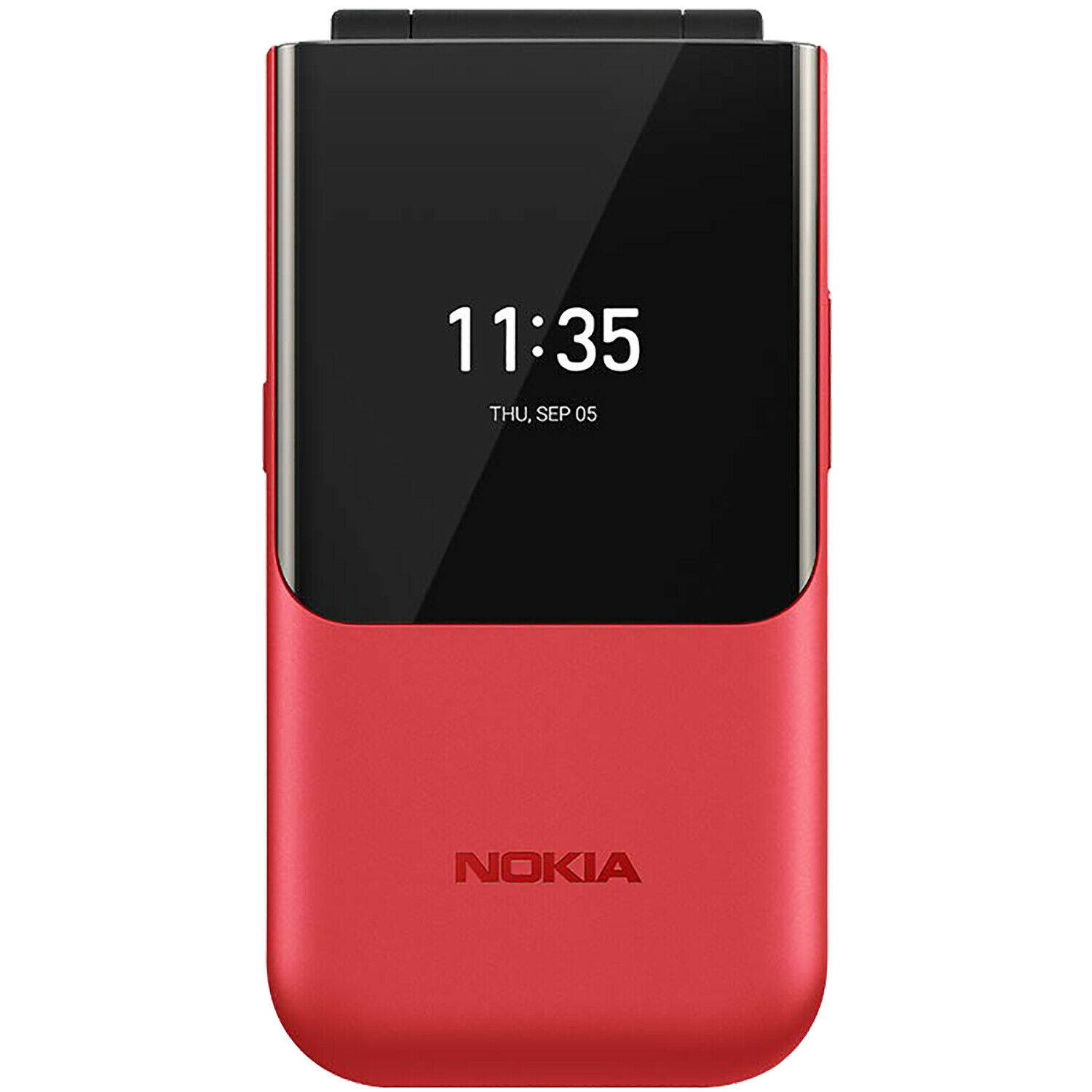 Nokia 2720 Flip Dual-SIM 4GB ROM + 515MB RAM (GSM Only | No CDMA) Factory Unlocked 4G/LTE Keypad Phone - (Red) - International Version