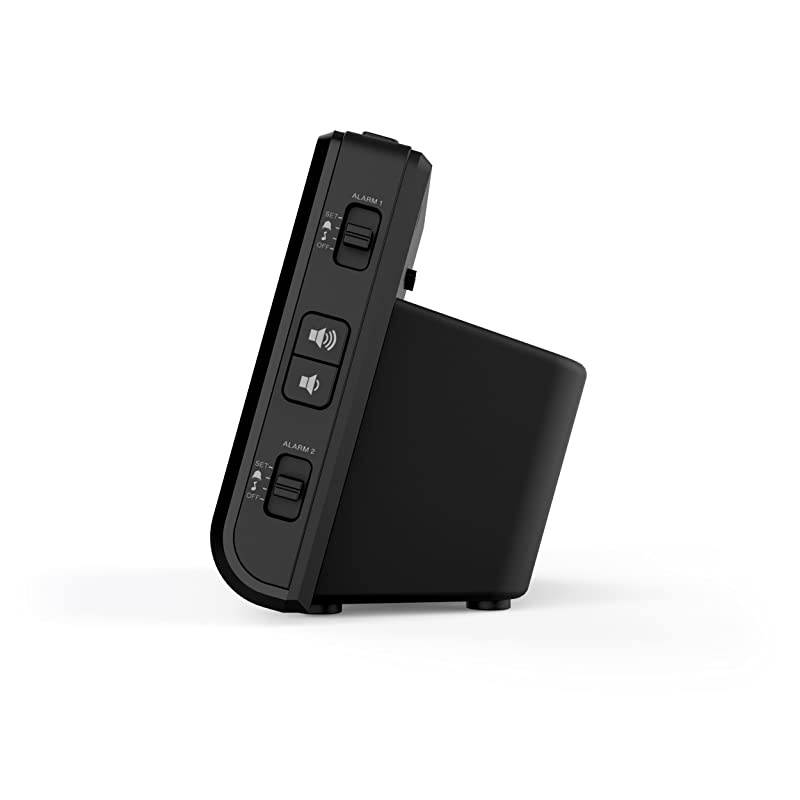 Alarm Clock Radio with USB Charging for Smartphones amp Tablets Auto Dimming Dual Gradual Wake Alarm Battery Backup Auto Time Set Large 48quot LED Display AMFM CR63