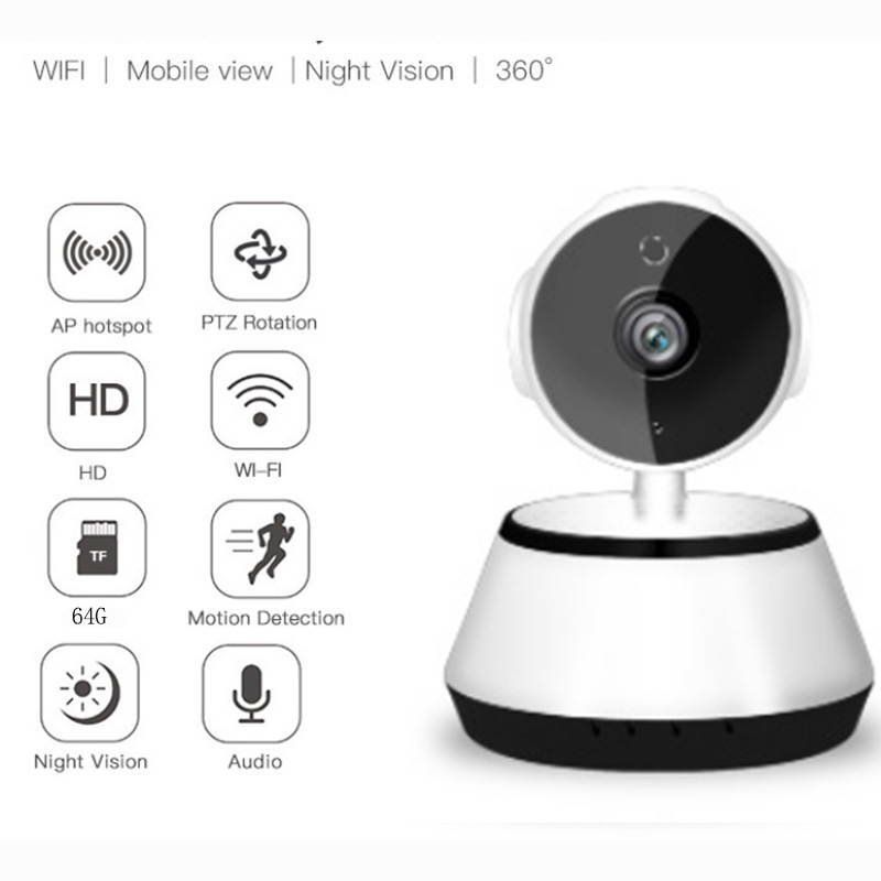 HD IP Camera Wireless Camera Audio Record 720P CMOS Home Security Camera