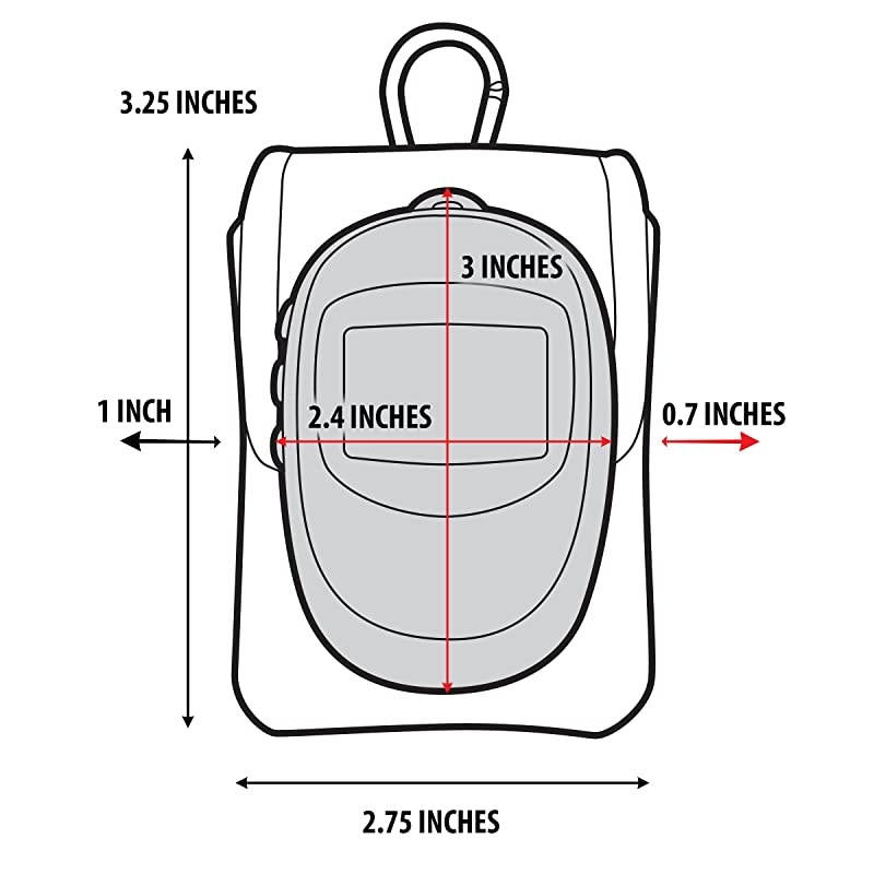 Portable Handheld GPS Navigation Case with Clip and Belt Loop for Bad Elf 2200/2300 Pro, Garmin Edge 520, Atian Personal Pocket GPS Locator, Bushnell NEO Ghost Golf GPS and More