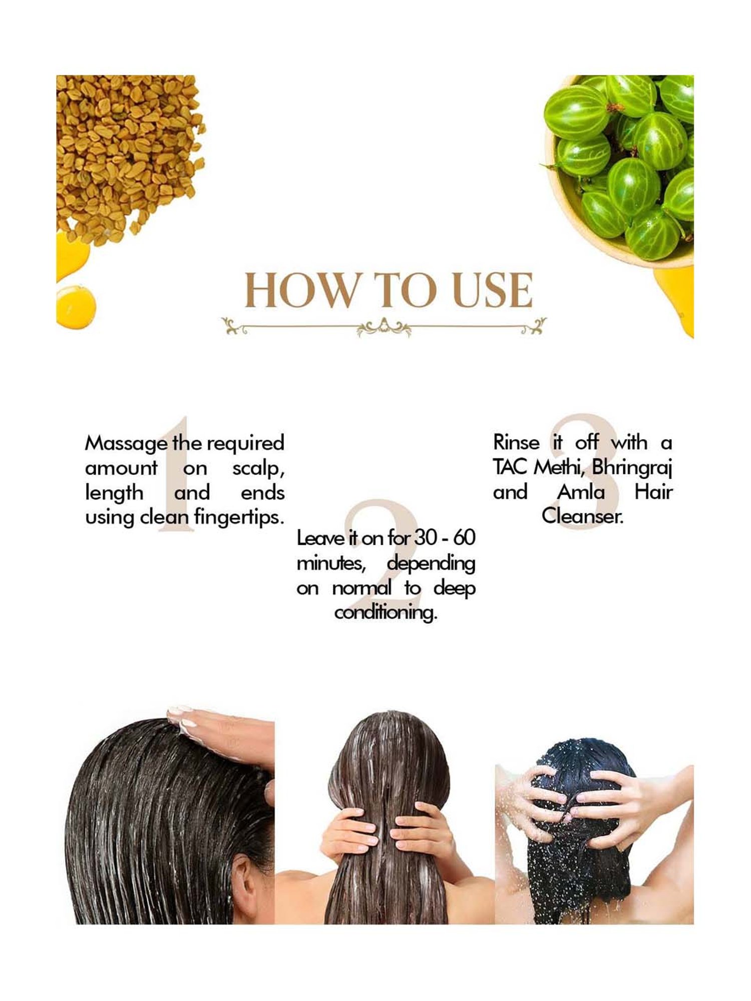 Richfeel Brahmi Intensive Repair Hair Pack - Pack of 4