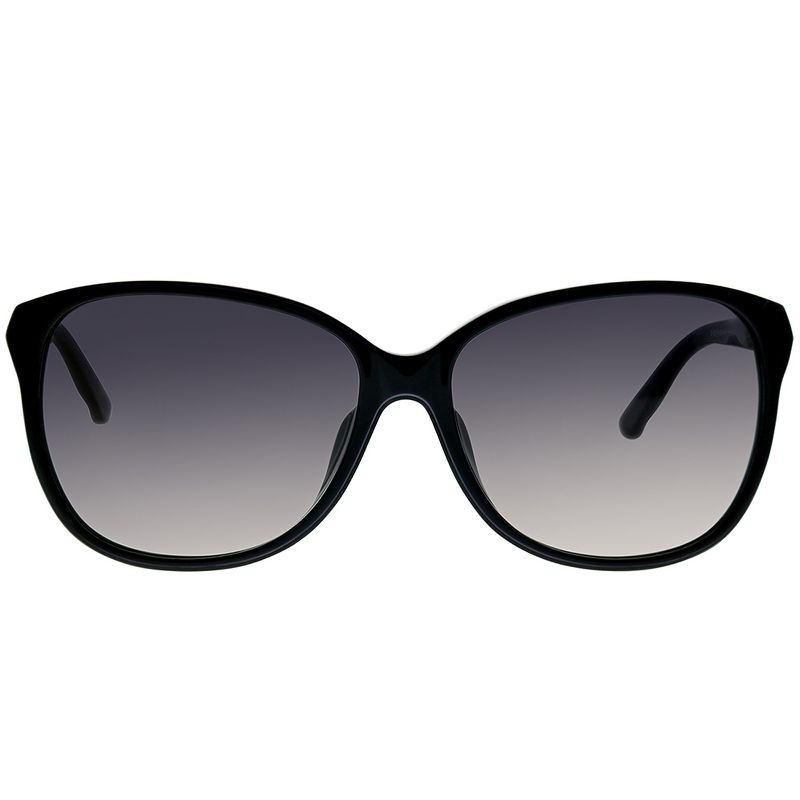 Swarovski Evelina SK0083 01B Womens Rectangle Sunglasses Shiny Black 60mm