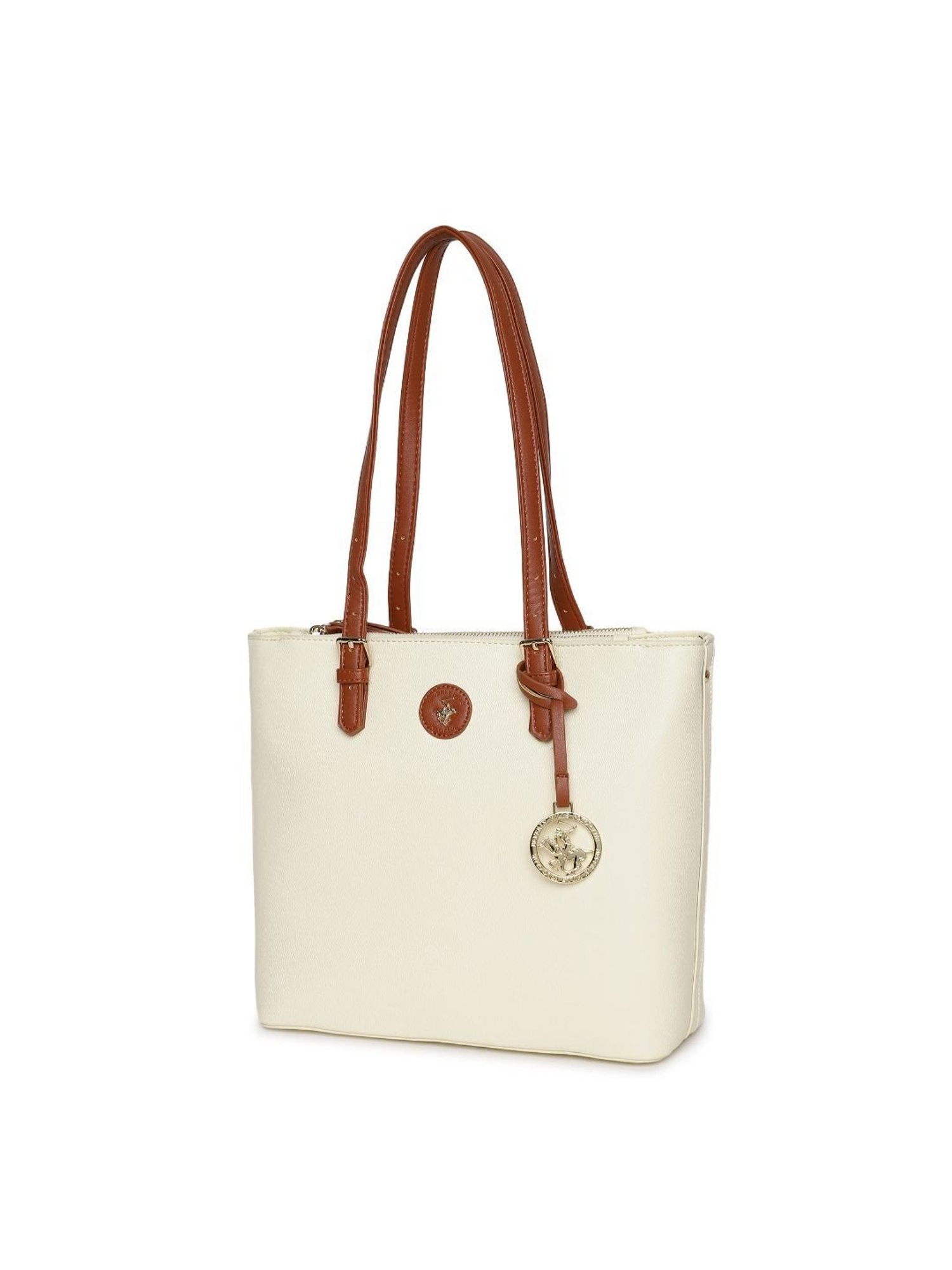 Beverly Hills Polo Club Beige Small Tote Bag