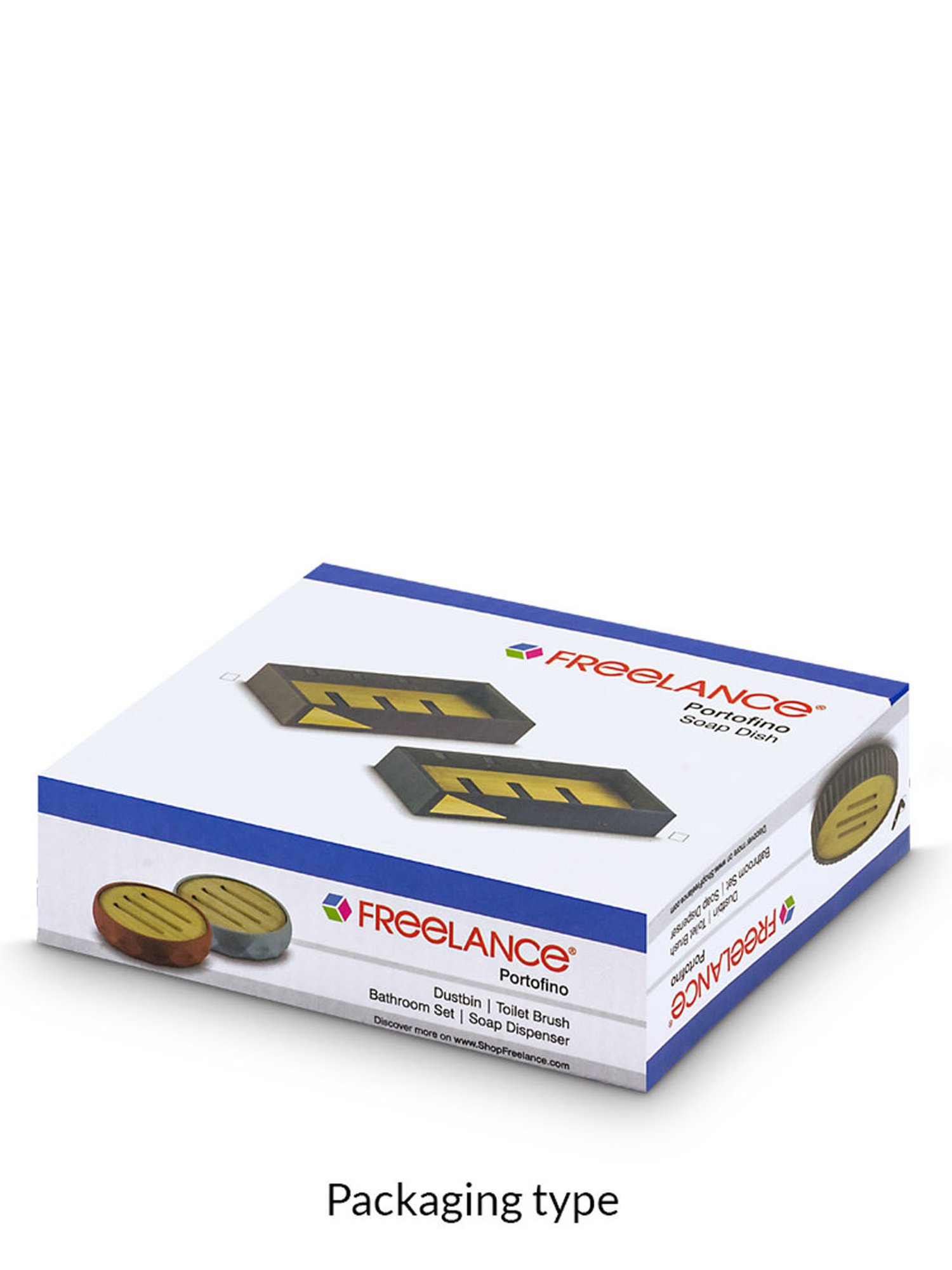 Freelance Grey SAN material (Styrene Acrylonitrile) Set of 1 Soap Dishes