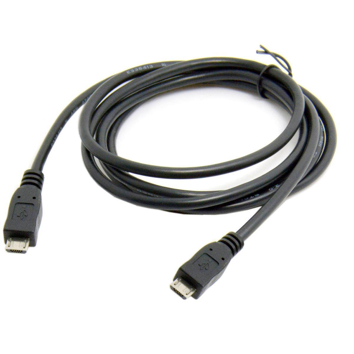 2pcs Micro USB male to Micro USB Male data charger cable for Mobile Phone