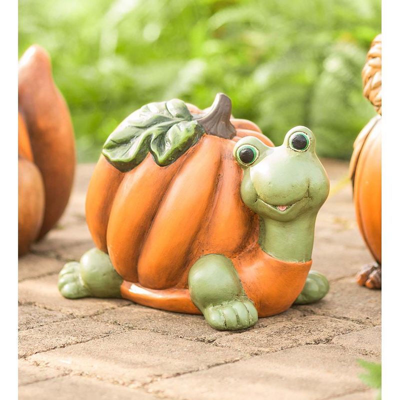 Wind & Weather Pumpkin-Shelled Turtle Sculpture