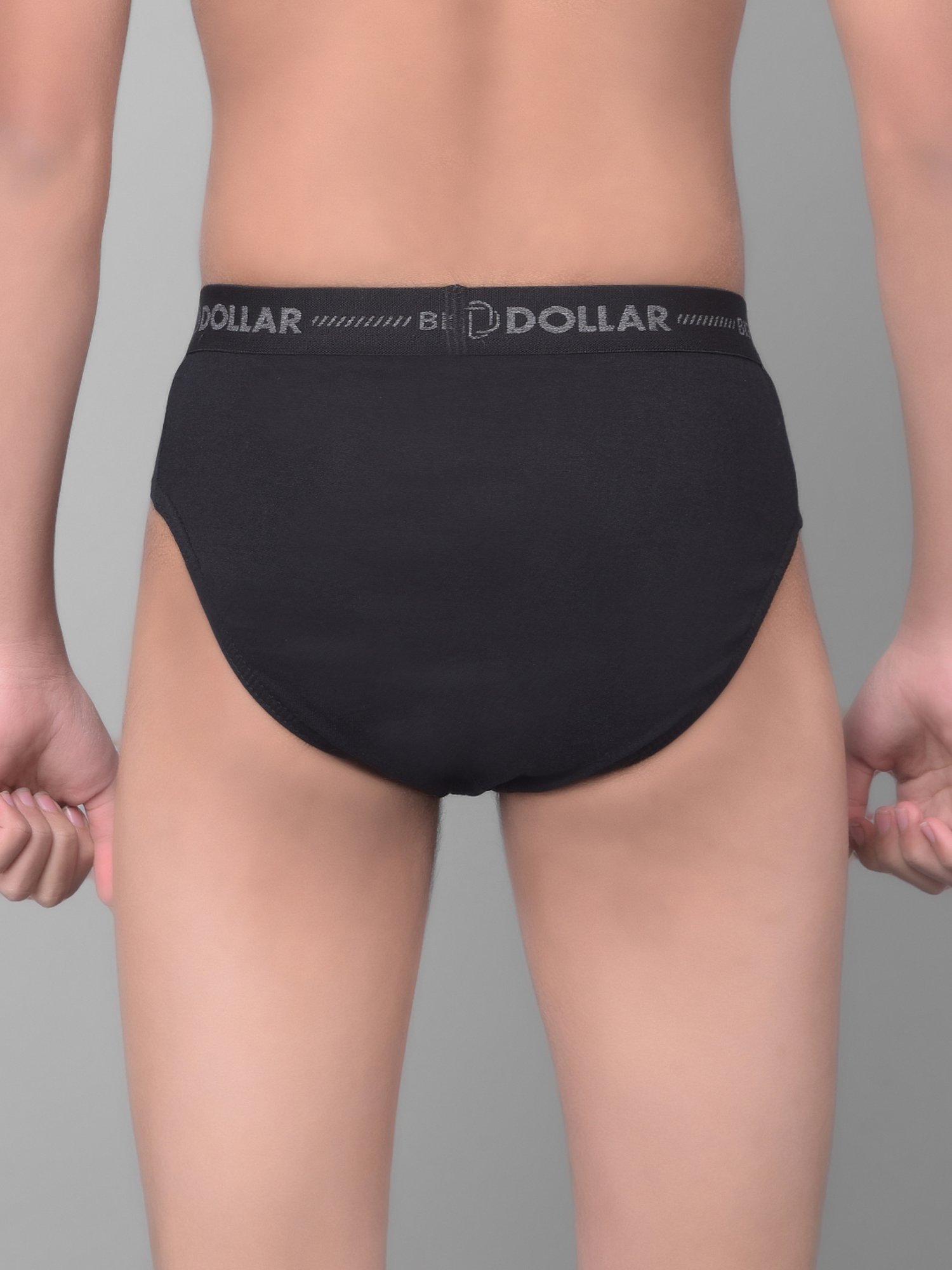 Dollar Bigboss Boys Multicolor Solid Briefs (Pack Of 3)