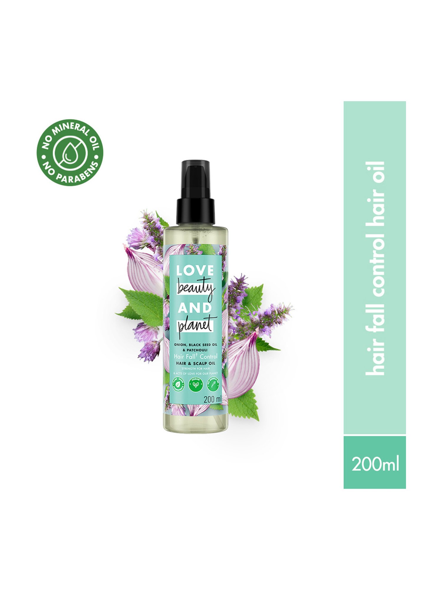Love Beauty & Planet Onion, Black Seed Oil & Patchouli Hair Oil - 200 ml