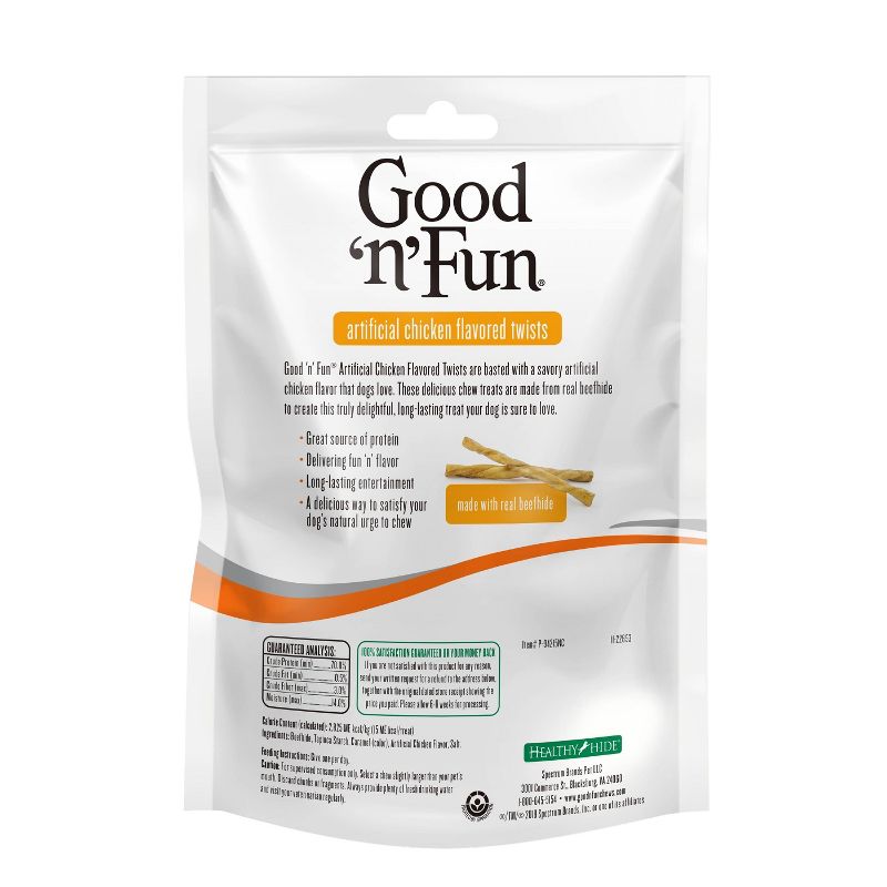 Good 'n' Fun Chicken Twists Rawhide Dog Treats - 20ct