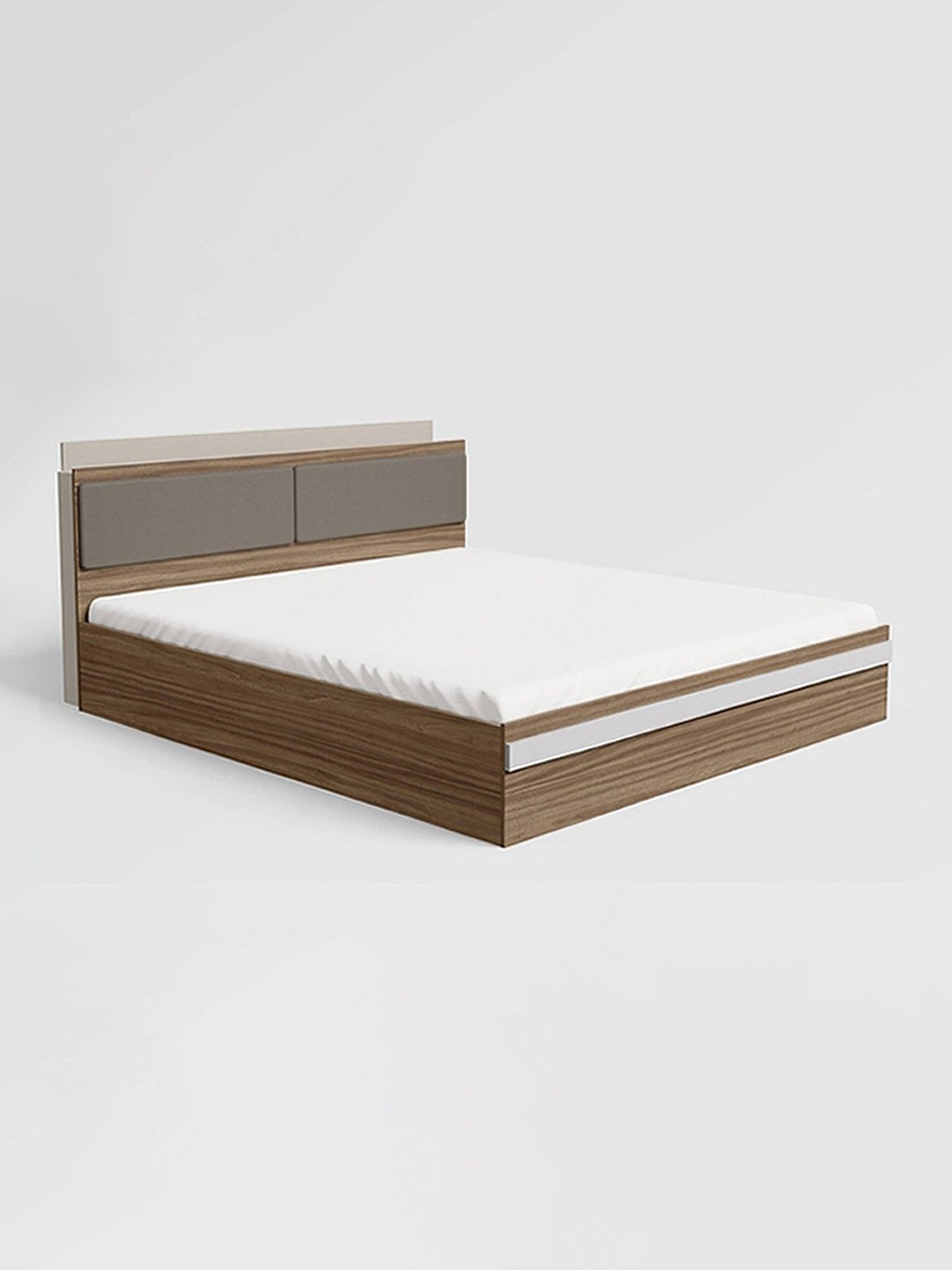 Godrej Interio Conflux Brown Engineered Wood Queen Bed