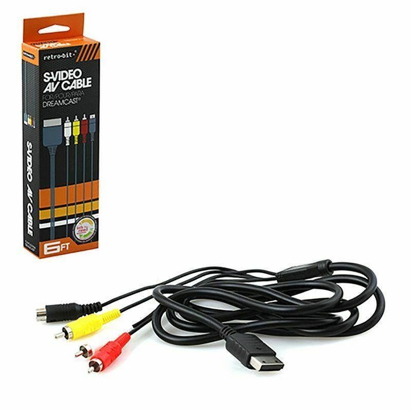 6 Feet S- Video RCA AV Cable For Sega Dreamcast