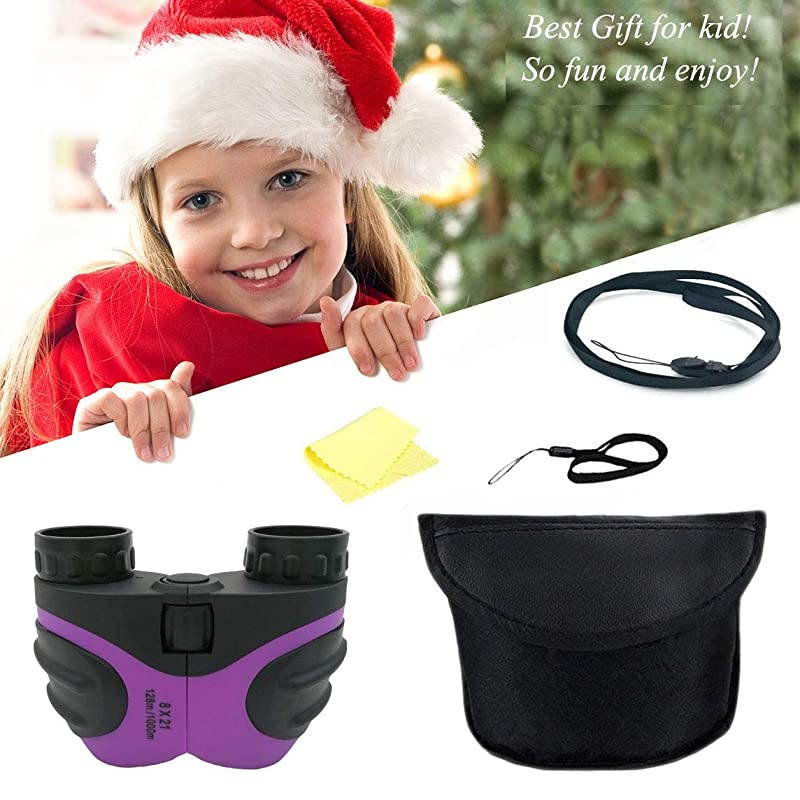 Year Old Girl momampmyaboys Compact Binoculars for Kids Yard Toys Best Gift for 410 Year Girls to Watching Birds Telescope Boys Gifts 10 Years Old to WildifePurple
