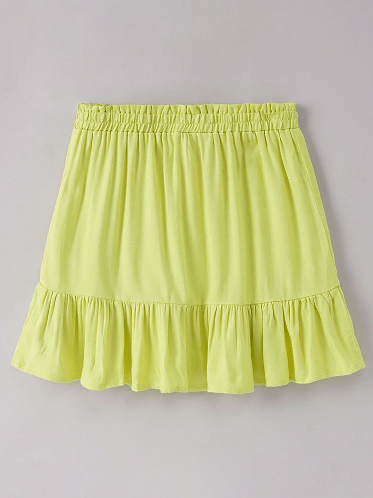 A Little Fable Kids Multicolor Solid Skirt