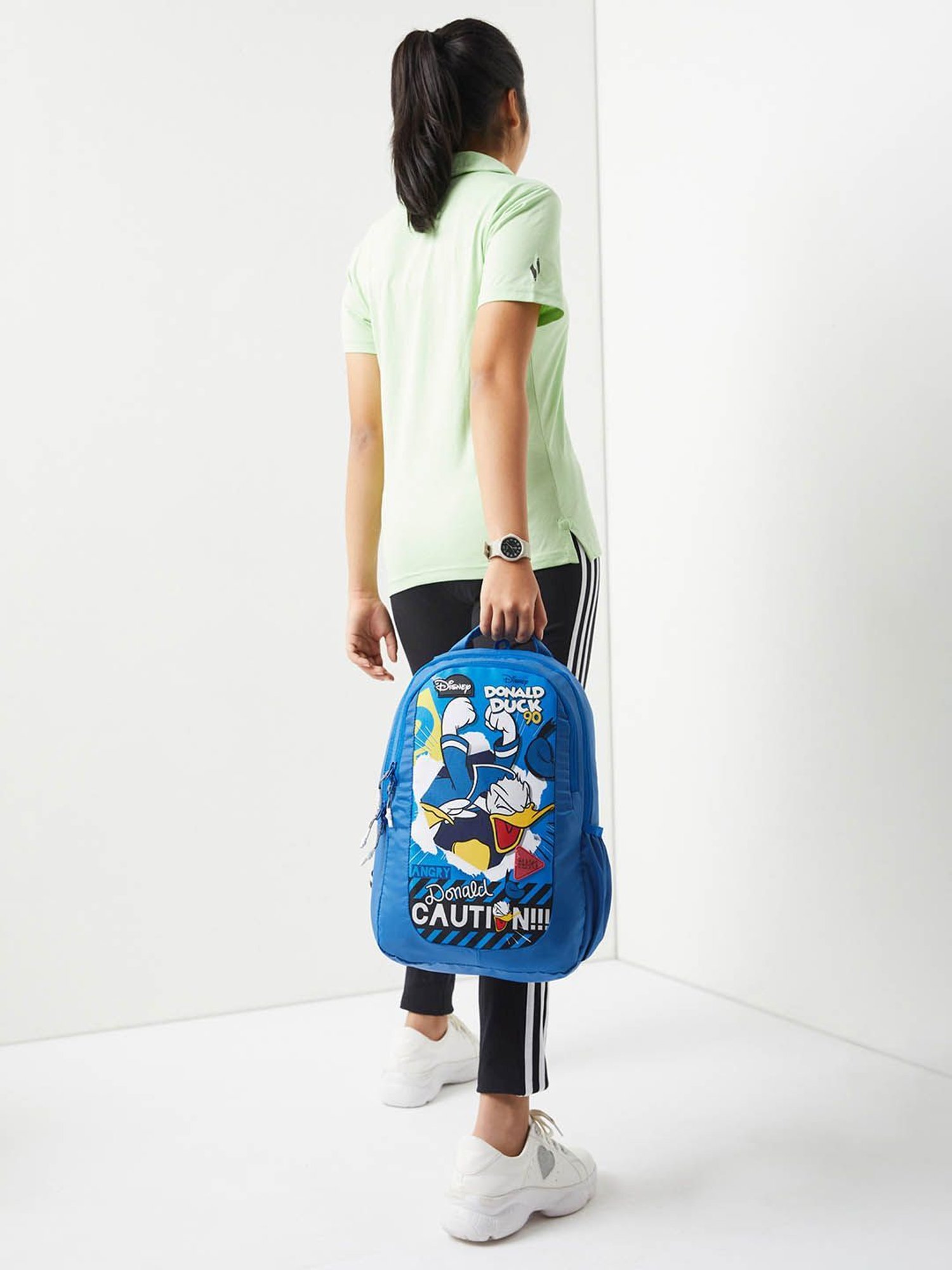 Wiki Back to School Champ 2 Blue Polyester Printed Backpack - 16 Ltrs